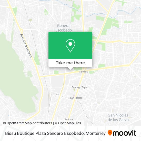 Bissú Boutique Plaza Sendero Escobedo map