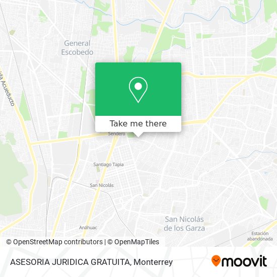 ASESORIA JURIDICA GRATUITA map