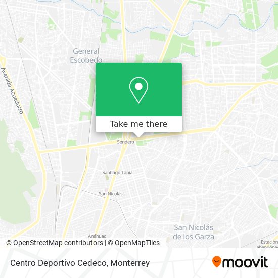 Mapa de Centro Deportivo Cedeco