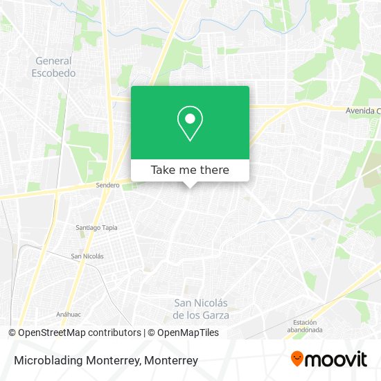 Microblading Monterrey map
