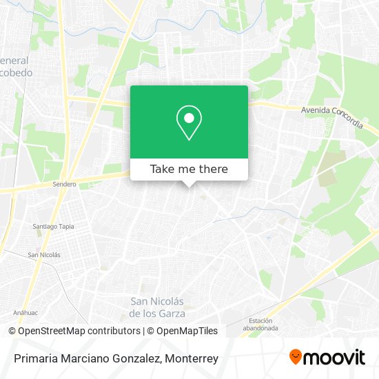 Primaria Marciano Gonzalez map