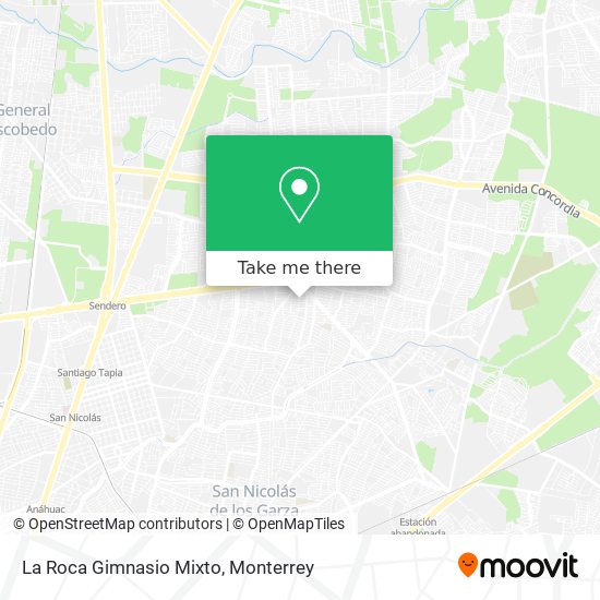 Mapa de La Roca Gimnasio Mixto