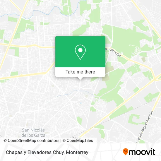 Chapas y Elevadores Chuy map