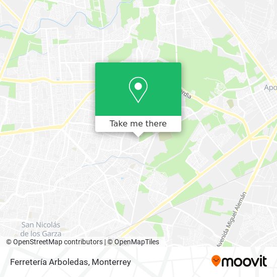 Mapa de Ferretería Arboledas
