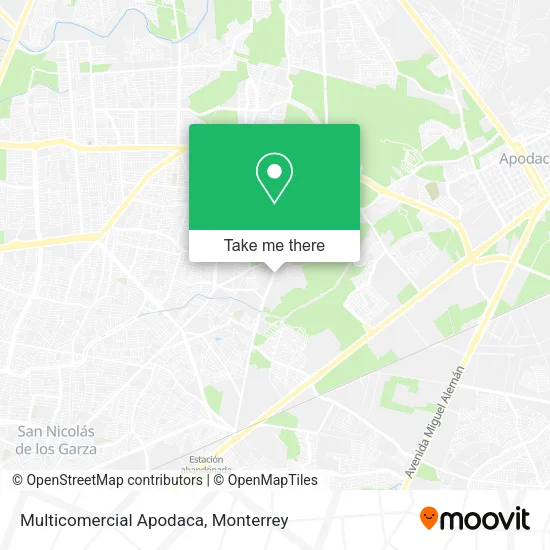 Mapa de Multicomercial Apodaca