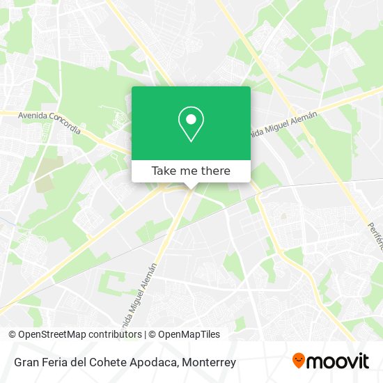Mapa de Gran Feria del Cohete Apodaca