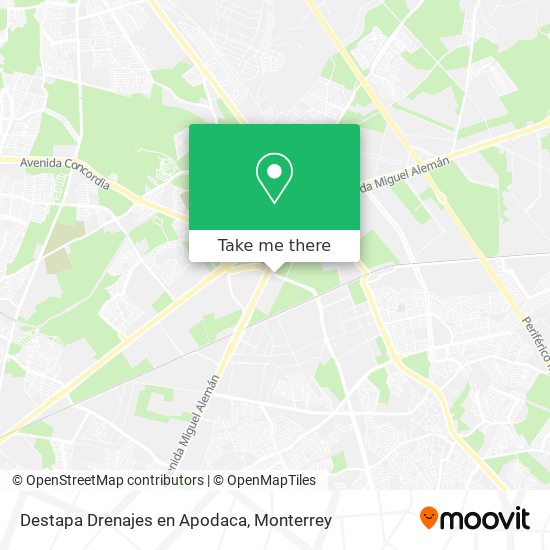 Mapa de Destapa Drenajes en Apodaca