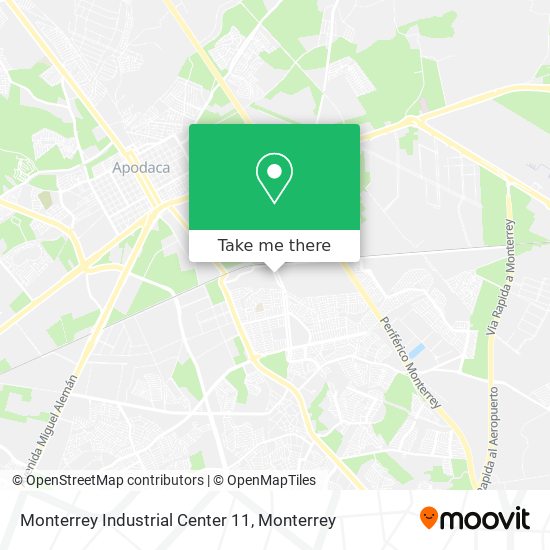 Monterrey Industrial Center 11 map
