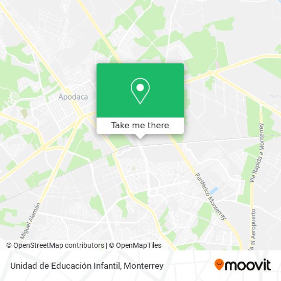 Mapa de Unidad de Educación Infantil