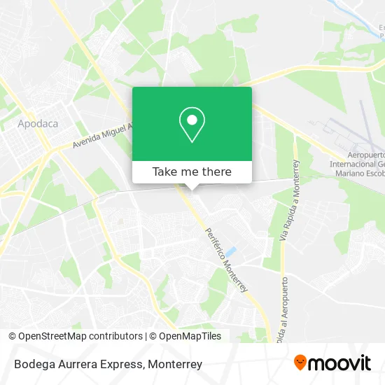 Bodega Aurrera Express map