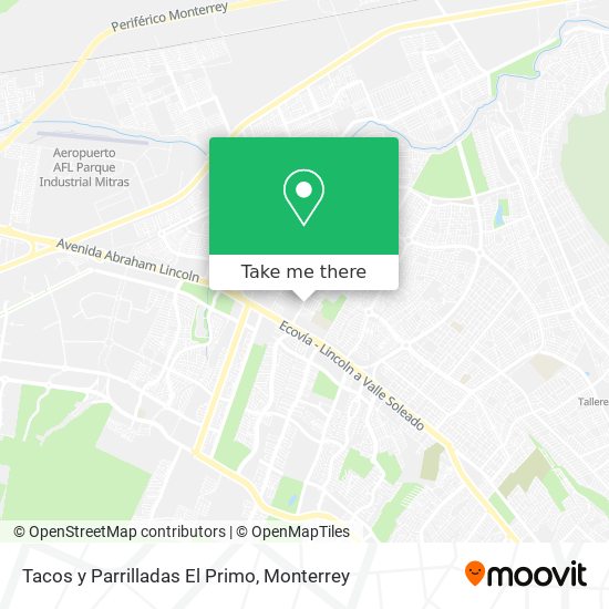 Tacos y Parrilladas El Primo map