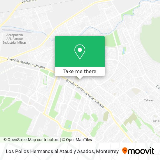 Los Pollos Hermanos al Ataud y Asados map
