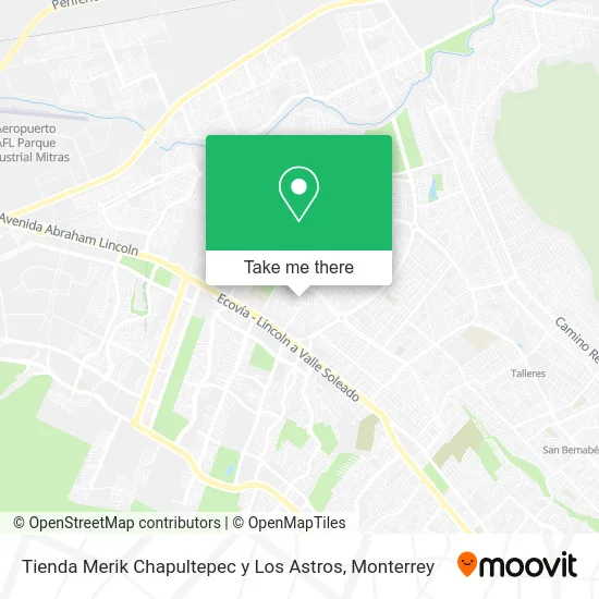 Tienda Merik Chapultepec y Los Astros map