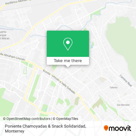Poniente Chamoyadas & Snack Solidaridad map