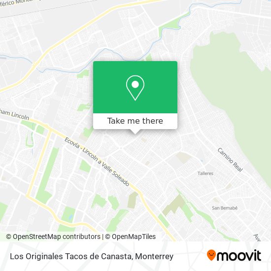 Los Originales Tacos de Canasta map