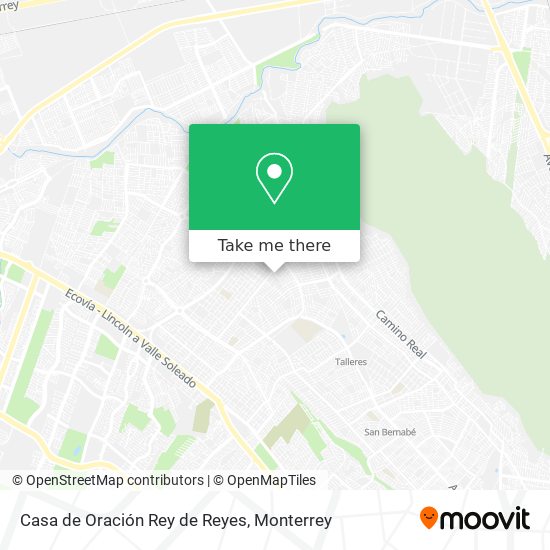 Casa de Oración Rey de Reyes map