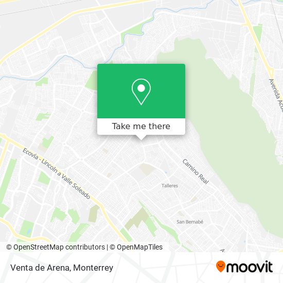 Mapa de Venta de Arena