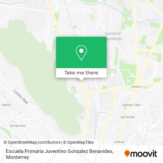 Mapa de Escuela Primaria Juventino Gonzalez Benavides