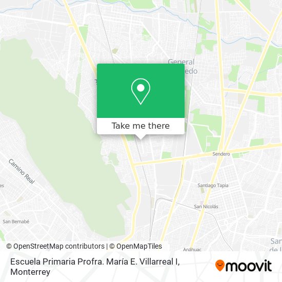Mapa de Escuela Primaria Profra. María E. Villarreal I