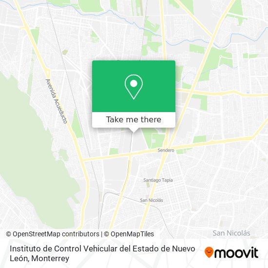 Mapa de Instituto de Control Vehicular del Estado de Nuevo León