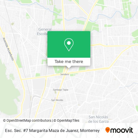 Mapa de Esc. Sec. #7 Margarita Maza de Juarez