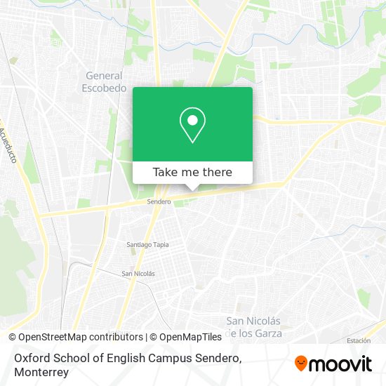 Oxford School of English Campus Sendero map