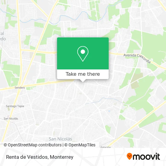 Renta de Vestidos map