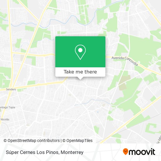 Mapa de Súper Cernes Los Pinos