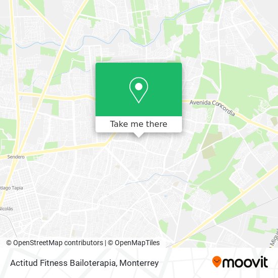 Actitud Fitness Bailoterapia map