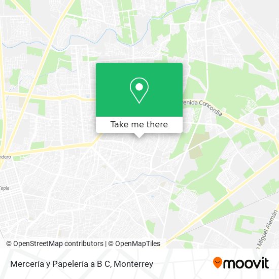 Mercería y Papelería a B C map