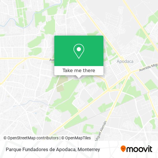 Parque Fundadores de Apodaca map