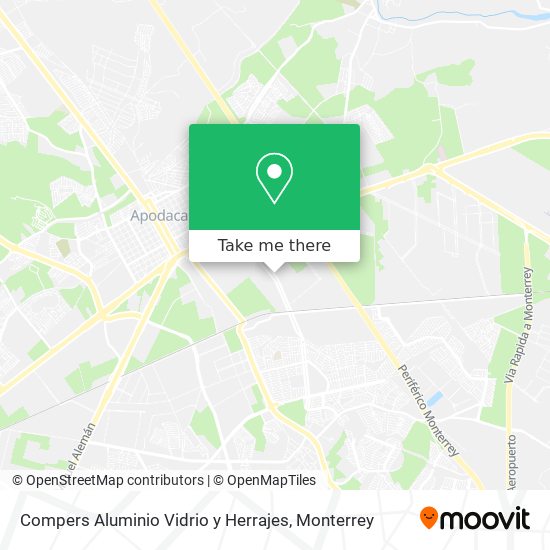 Compers Aluminio Vidrio y Herrajes map