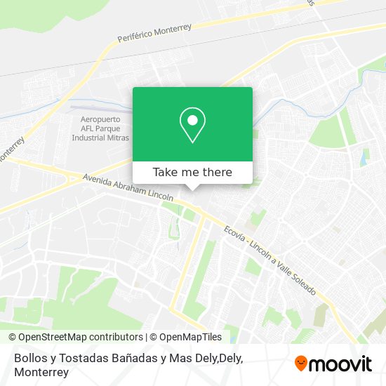 Mapa de Bollos y Tostadas Bañadas y Mas Dely,Dely