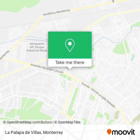 Mapa de La Palapa de Villas