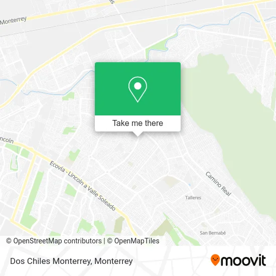 Dos Chiles Monterrey map
