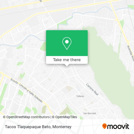 Tacos Tlaquepaque Beto map