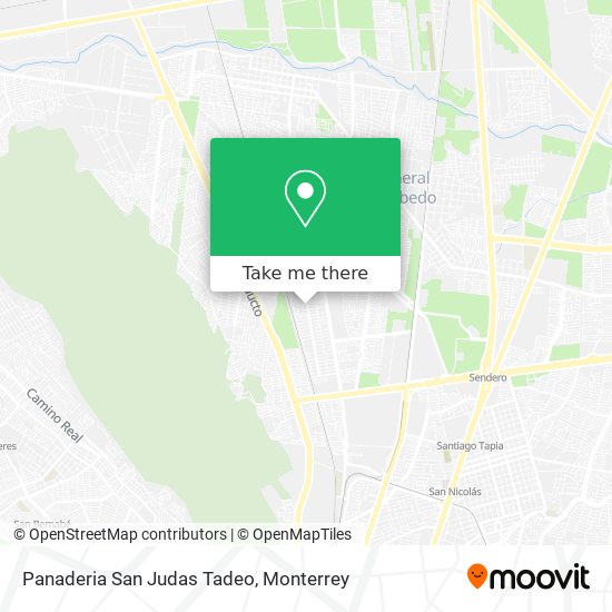 Mapa de Panaderia San Judas Tadeo