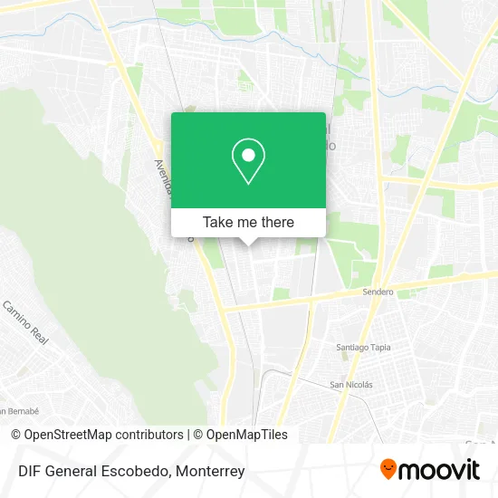 Mapa de DIF General Escobedo