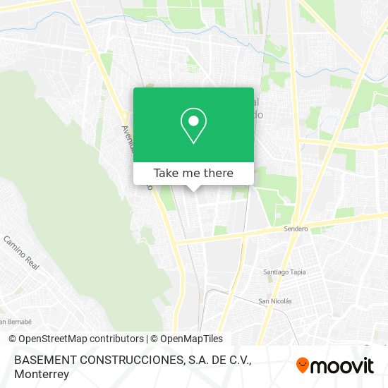 BASEMENT CONSTRUCCIONES, S.A. DE C.V. map
