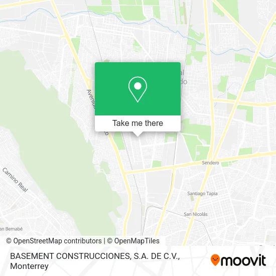 Mapa de BASEMENT CONSTRUCCIONES, S.A. DE C.V.