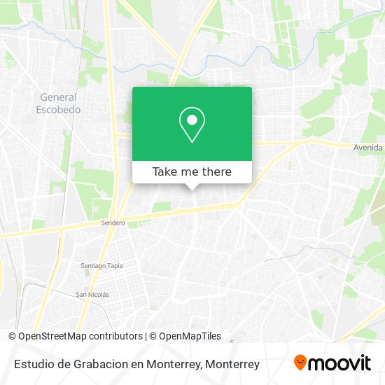 Estudio de Grabacion en Monterrey map