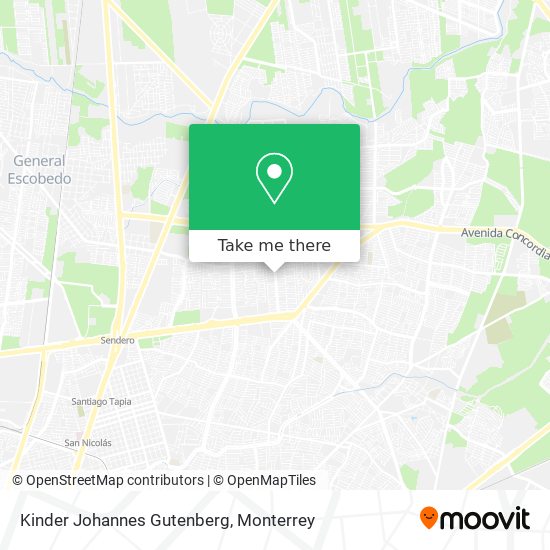 Mapa de Kinder Johannes Gutenberg