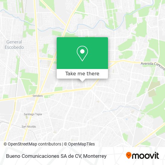 Mapa de Bueno Comunicaciones SA de CV