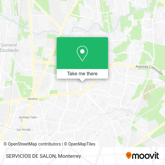 SERVICIOS DE SALON map
