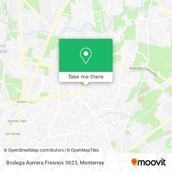 Bodega Aurrera Fresnos 3623 map