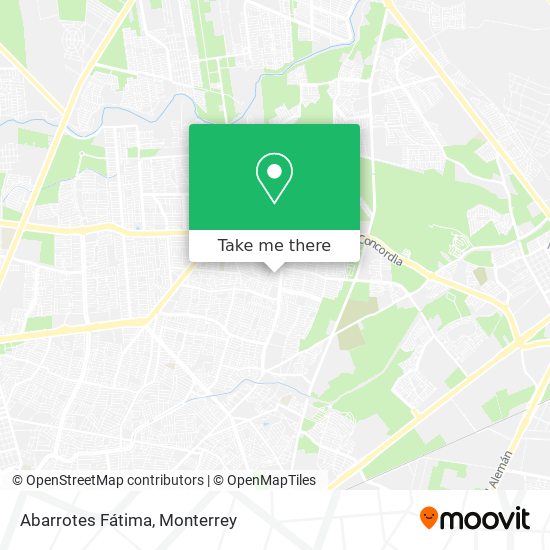 Abarrotes Fátima map