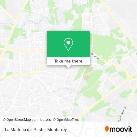 La Madrina del Pastel map