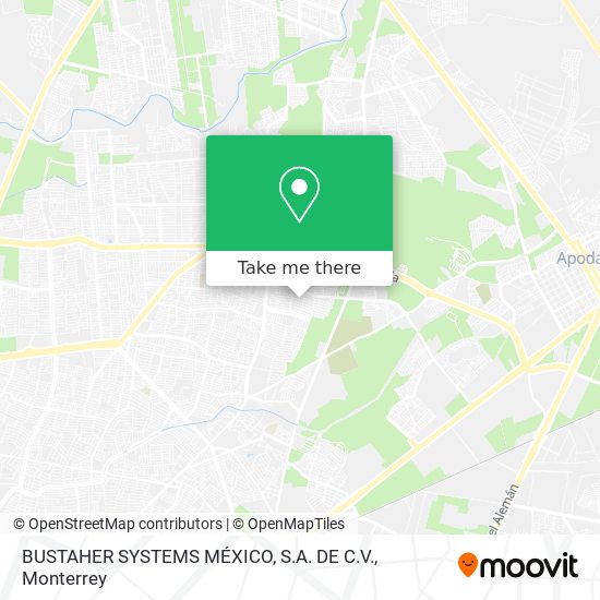 Mapa de BUSTAHER SYSTEMS MÉXICO, S.A. DE C.V.