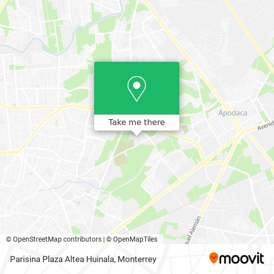 Parisina Plaza Altea Huinala map