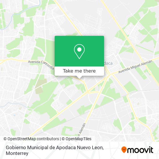 Gobierno Municipal de Apodaca Nuevo Leon map